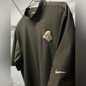 Nike Golf Dri-Fit UV Turtleneck Golf Shirt Purdue Logo